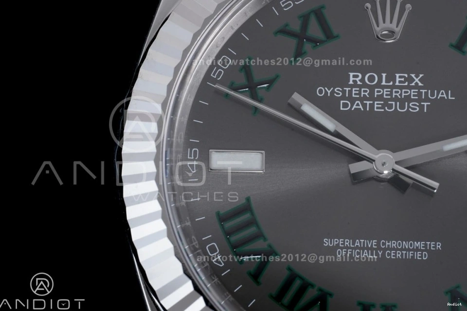 SS Edition SS Bracelet Dial Best on 904L Green SH3235 1:1 Gray Roman 41 Steel Clean Datejust 0501